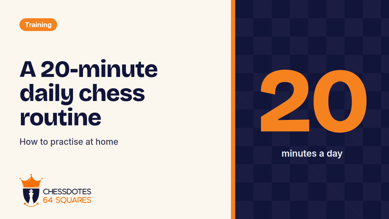 How to practise chess at home: a 20-minute daily routine