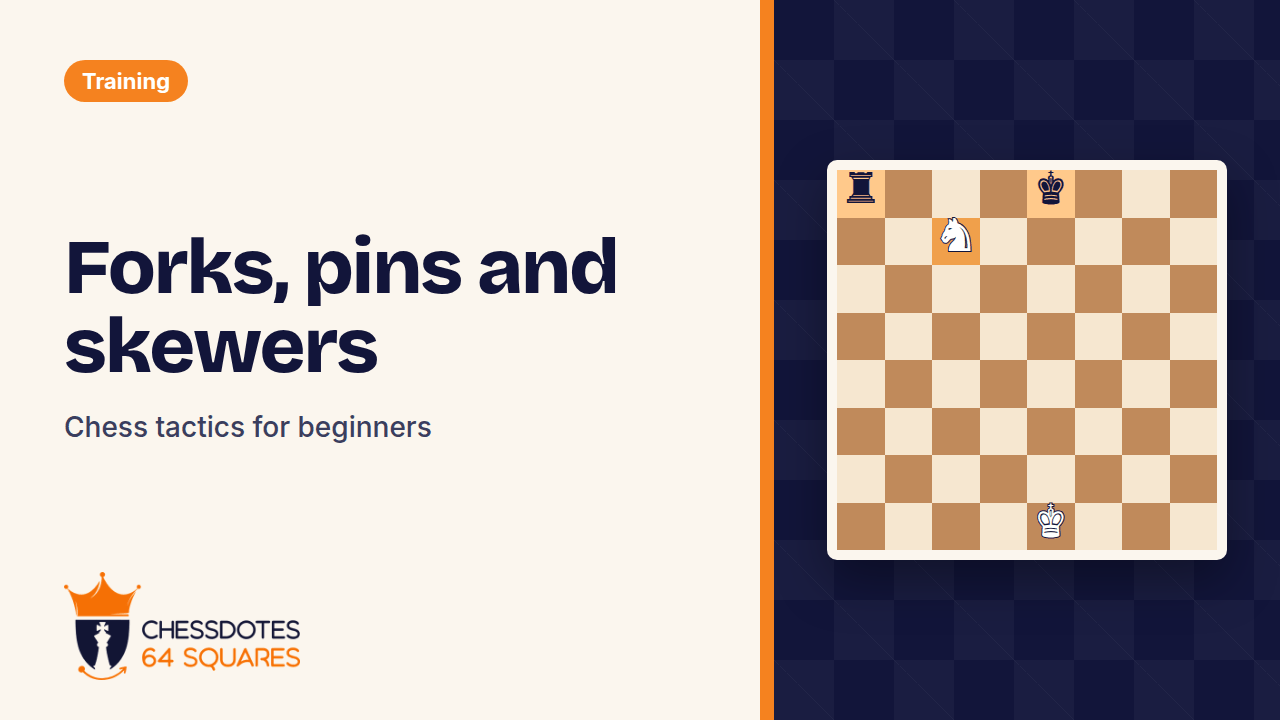 Chess tactics for beginners: forks, pins, skewers and more