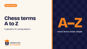 Chess terms A to Z: A glossary for young players. ChessDotes 64 Squares, Ratnagiri